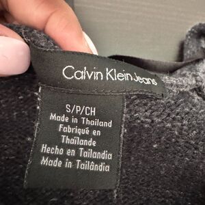 Calvin Klein Jeans Women’s Small Textured Knit Sweater Long Sleeve Pullover